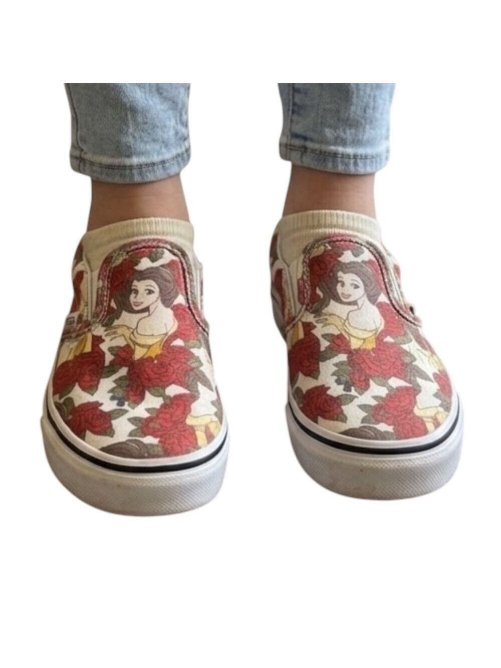 Vans Disney Princess Belle Beauty and The Beast Slip-On Shoes - Picture 1 of 8